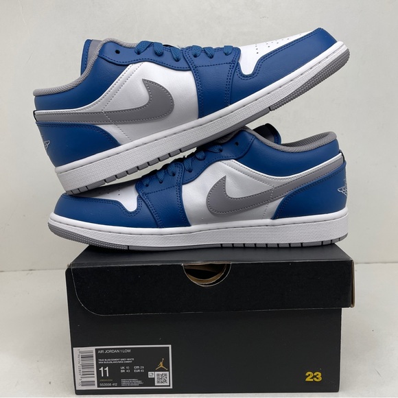 Nike Air Jordan 1 Retro Low “True Blue” 2023 - Picture 3 of 4
